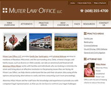 Tablet Screenshot of muterlaw.com